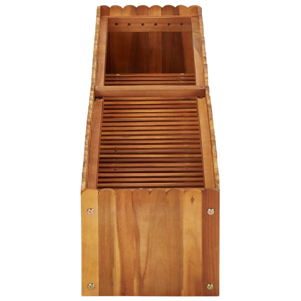 Puutarhan korotettu kukkalaatikko Enyed 150x30x25cm (akaasiapuu)
