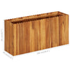 Puutarhan korotettu kukkalaatikko Enyed 100x30x50cm (akaasiapuu)