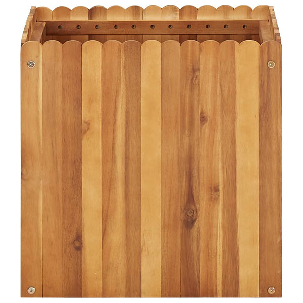 Puutarhan korotettu kukkalaatikko Enyed 50x50x50cm (akaasiapuu)