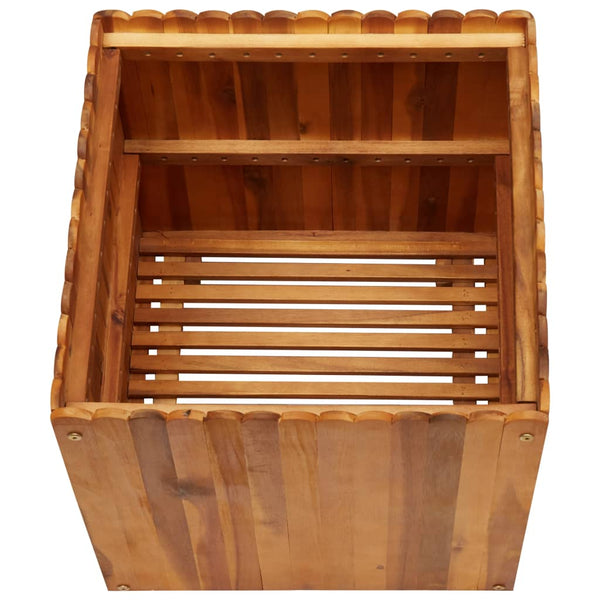 Puutarhan korotettu kukkalaatikko Enyed 50x50x50cm (akaasiapuu)