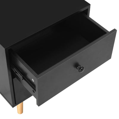 Musta yöpöydät Otelia 40x30x50cm (2 kpl mänty)