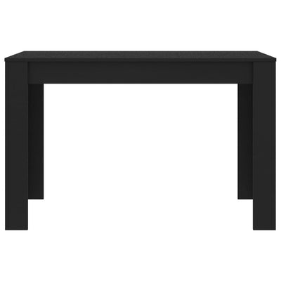 Ruokapöytä musta 120x60x76 cm tekninen puu