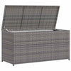 Harmaa puutarhan säilytyslaatikko Gioga 120x50x60cm (polyrottinki)