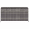 Harmaa puutarhan säilytyslaatikko Gioga 120x50x60cm (polyrottinki)