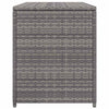 Harmaa puutarhan säilytyslaatikko Gioga 120x50x60cm (polyrottinki)