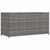 Harmaa puutarhan säilytyslaatikko Gioga 120x50x60cm (polyrottinki)