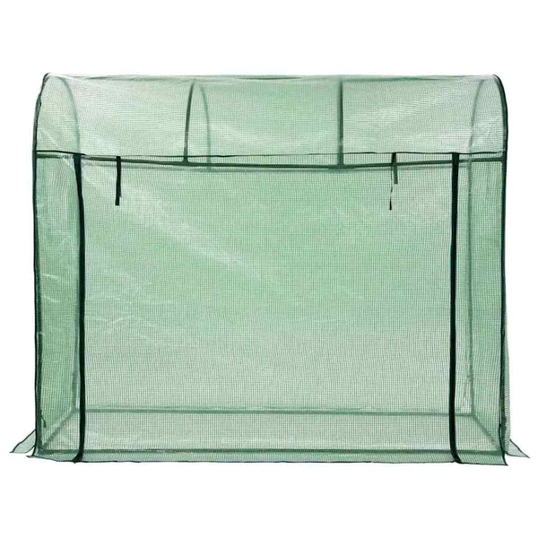 Kasvihuone vetoketjullisella ovella 200x80x170 cm