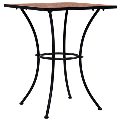 Mosaiikkibistropöytä terrakotta 60 cm keramiikka