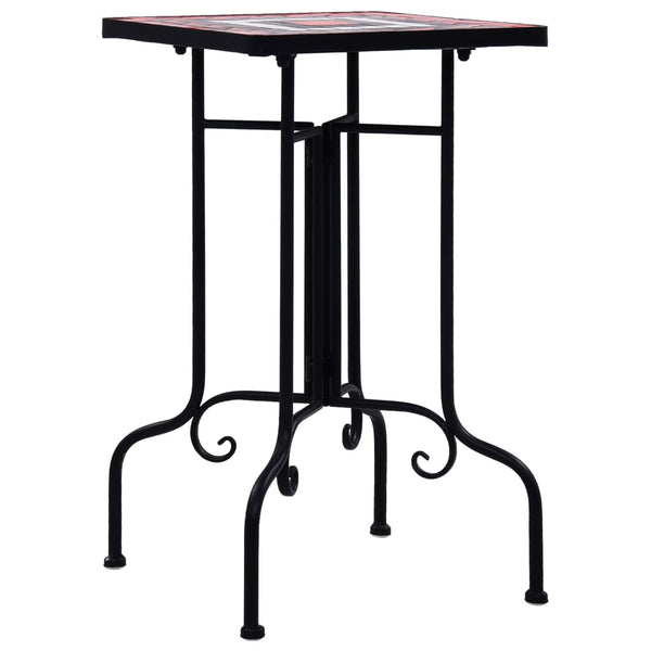 Terrakotta ja valkoinen mosaiikkisivupöytä Maricula (keramiikka)