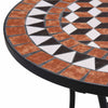 Mosaiikkibistropöytä ruskea 60 cm keramiikka