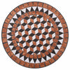 Mosaiikkibistropöytä ruskea 60 cm keramiikka