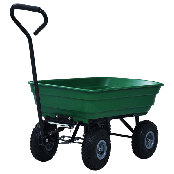 Vihreä puutarhan kippikärry Lutheran 300 kg 75 l