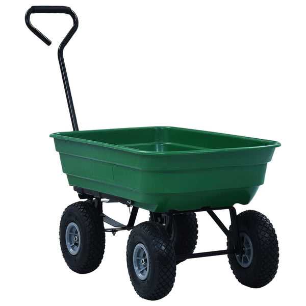 Vihreä puutarhan kippikärry Lutheran 300 kg 75 l
