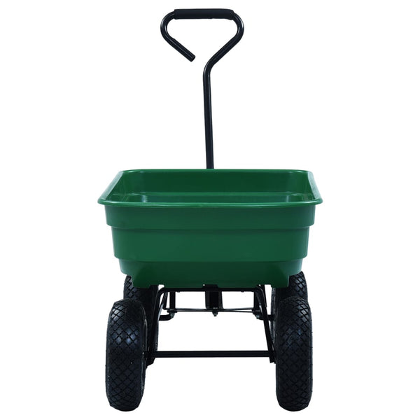Vihreä puutarhan kippikärry Lutheran 300 kg 75 l