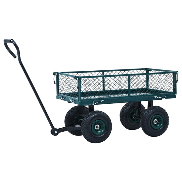 Vihreä puutarhan vetokärry Keven 250 kg