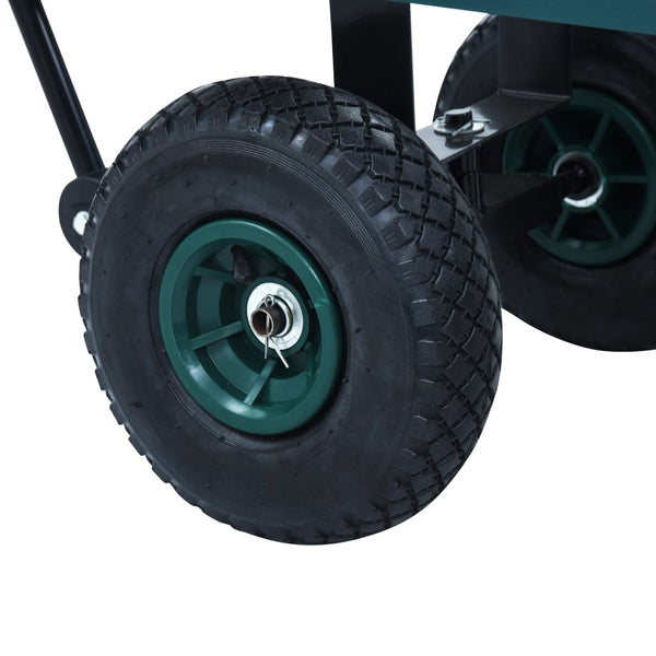 Vihreä puutarhan vetokärry Keven 250 kg