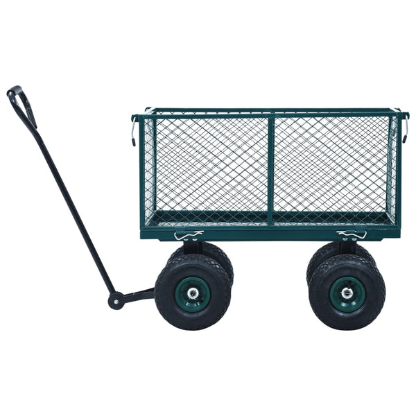 Vihreä puutarhan vetokärry Keven 350 kg