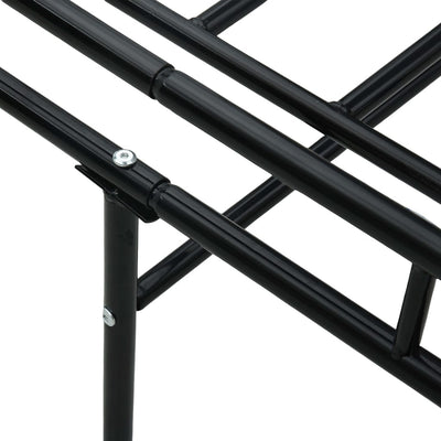Päivävuoteenrunko musta metalli 90x200 cm