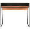 Musta ja ruskea työpöytä Adalhaida 90x60x88cm