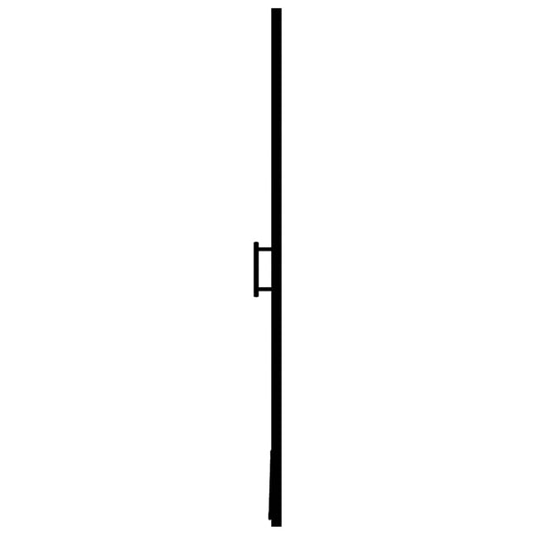 Suihkuovi karkaistu lasi 81x195 cm musta