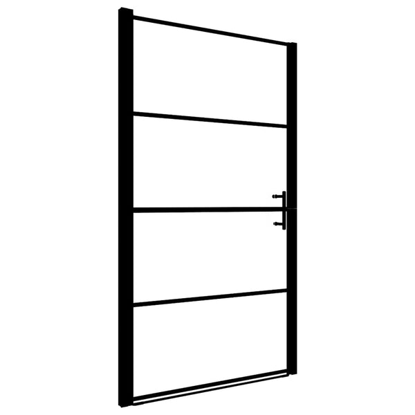 Suihkuovi karkaistu lasi 91x195 cm musta