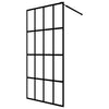 Walk-in Suihkun seinäke kirkas karkaistu lasi 100x195 cm