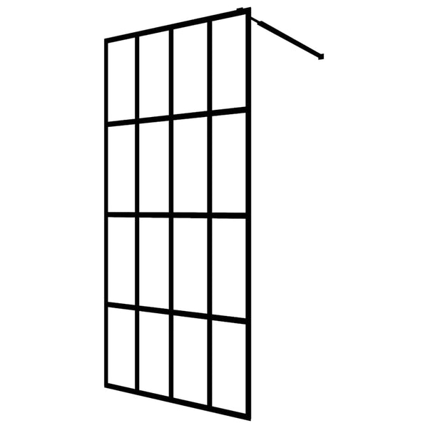 Walk-in Suihkun seinäke kirkas karkaistu lasi 140x195 cm