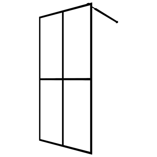 Walk-in Suihkun seinäke karkaistu huurrelasi 90x195 cm