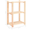 3-kerroksinen varastohylly 60x38x90 cm täysi mänty 150 kg