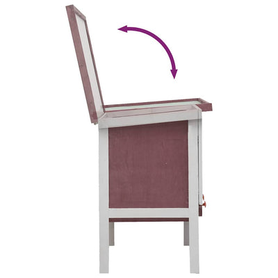 Ruskea kanin ulkohäkki Yvona 1 kerros (puu)