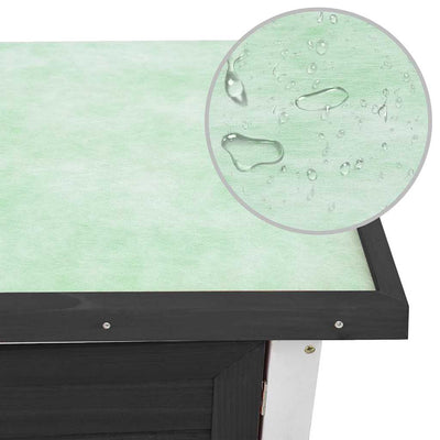 Harmaa kanin ulkohäkki Sandusa (1 ovi, puu)