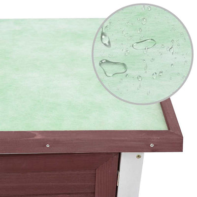 Ruskea kanin ulkohäkki Sandusa (1 ovi puu)