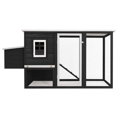 Harmaa kanojen ulkohäkki Librian (1 munalaatikolla puu)