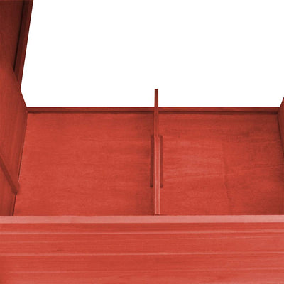 Punainen kanojen ulkohäkki Librian (1 munalaatikolla puu)