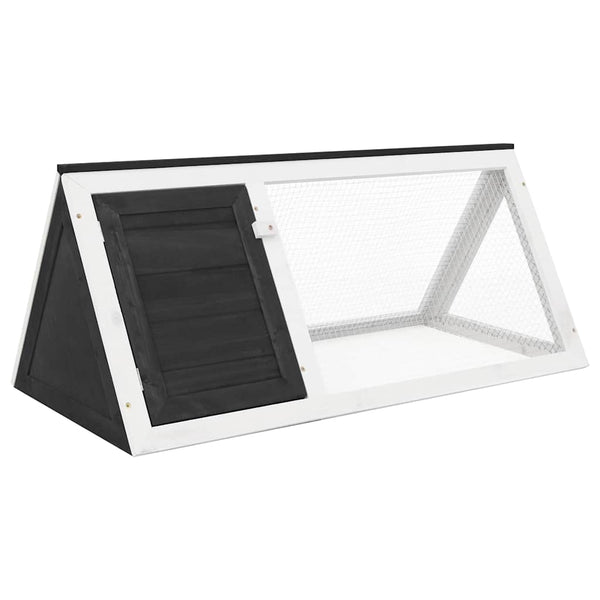 Harmaa eläinhäkki/kaninkoppi Evlampe (puu)