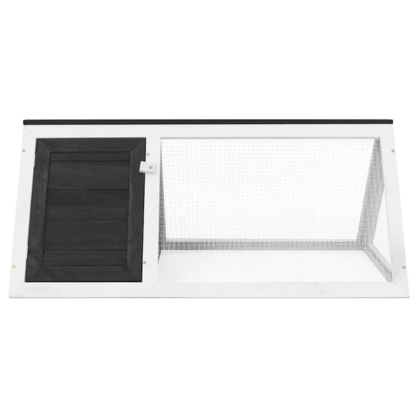 Harmaa eläinhäkki/kaninkoppi Evlampe (puu)