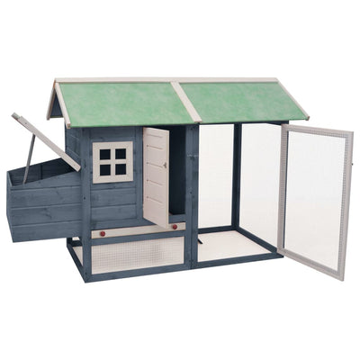 Harmaa kanahäkki Dancioniu 170x81x110cm (mänty ja kuusi)