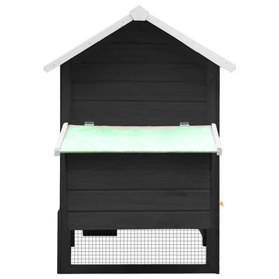 Harmaa kanahäkki Dancioniu 170x81x110cm (mänty ja kuusi)