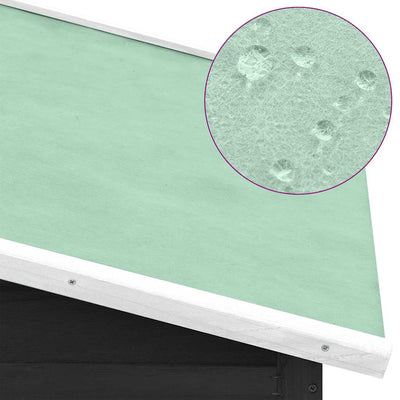 Harmaa ja valkoinen kanakoppi pesälaatikolla Britonica (kuusi)