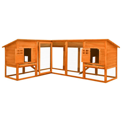 Ruskea kanin ulkohäkki Delmas (kuusi)