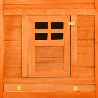 Ruskea kanin ulkohäkki Delmas (kuusi)