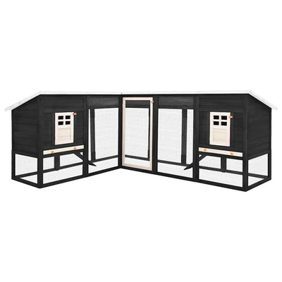 Kanin ulkohäkki harmaa ja valkoinen täysi kuusi