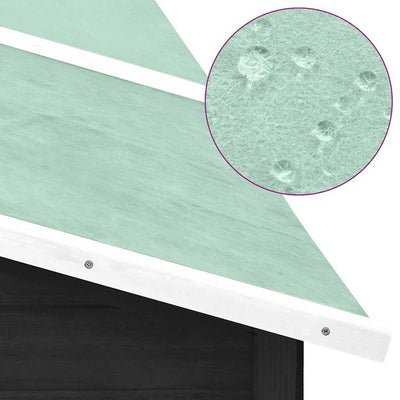 Kanin ulkohäkki harmaa ja valkoinen täysi kuusi