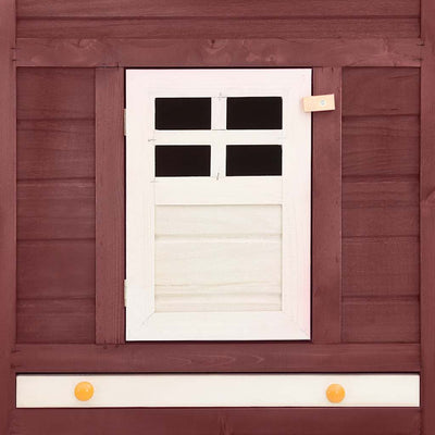 Valkoinen kanin ulkohäkki Delmas (mokka ja kuusi)