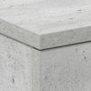 Betoninharmaa yöpöytä Hassan 38x35x56cm (puinen)