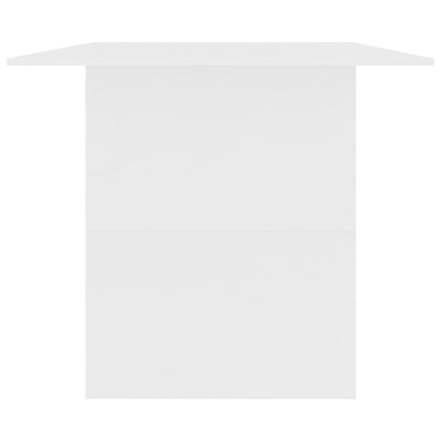 Valkoinen ruokapöytä Metha 180x90x76cm (tekninen tuki)