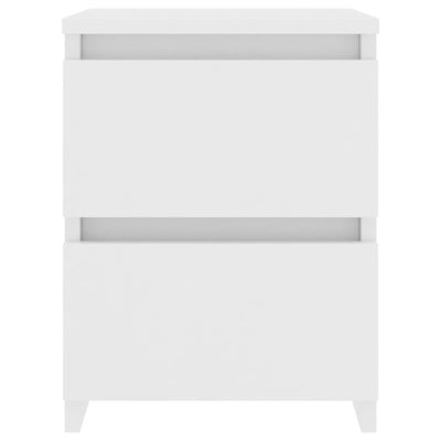 Valkoinen yöpöydät Mileana 30x30x40cm (2 kpl puinen)