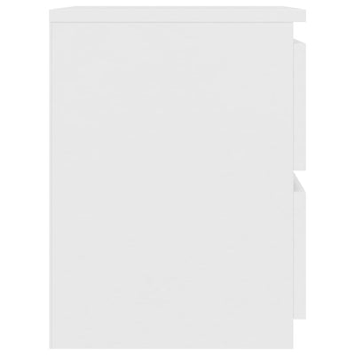 Valkoinen yöpöydät Mileana 30x30x40cm (2 kpl puinen)