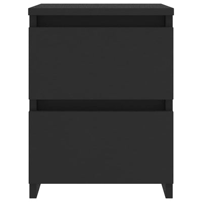 Musta yöpöydät Mileana 30x30x40cm (2 kpl puinen)