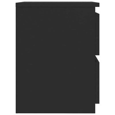 Musta yöpöydät Mileana 30x30x40cm (2 kpl puinen)